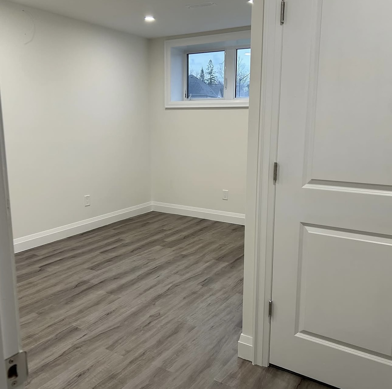 Basement LVP Flooring and Trim