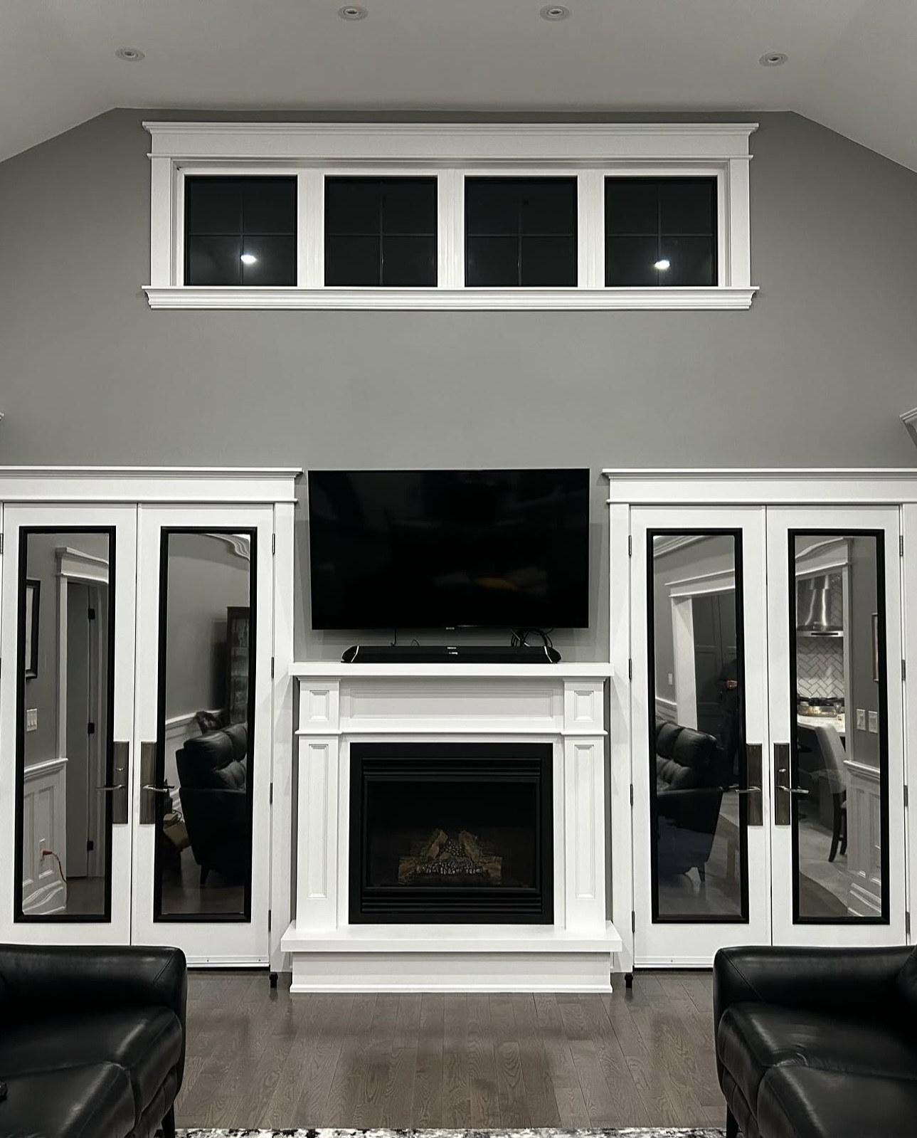 Custom Fireplace Mantel and Built-In Surrounds