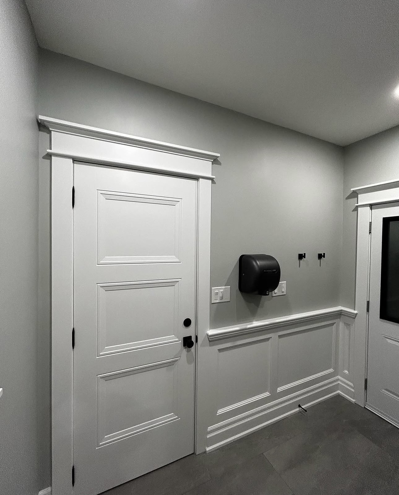 Mudroom Tile and Door Casing